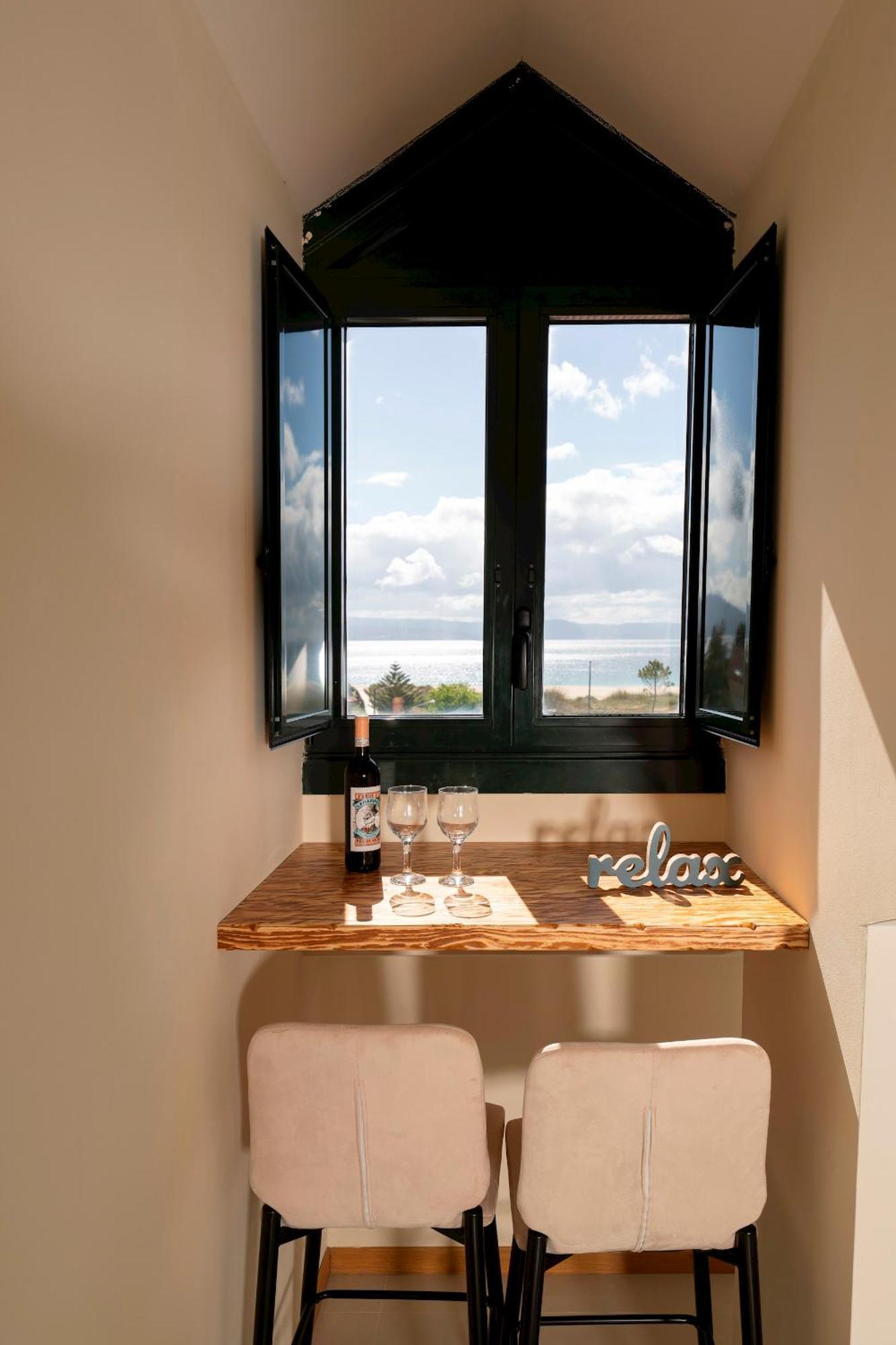 Apartamento Lura de Fisterra Playa de Langosteira en Finisterre con vistas al mar San Martín de Arriba Exterior foto