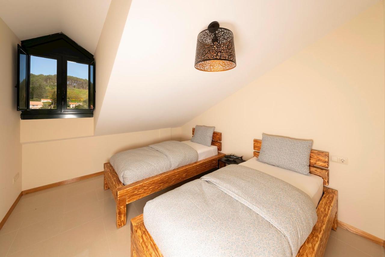 Apartamento Lura de Fisterra Playa de Langosteira en Finisterre con vistas al mar San Martín de Arriba Exterior foto